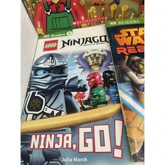 Lot Of 5 Books Lego Star Wars Incredibles Steps 1-3 DK Readers World Of Reading - Picture 3 of 7
